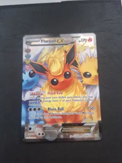 Flareon EX RC28/RC32 Generations Ultra Rare Full Art Holo Pokemon Card - Image 1