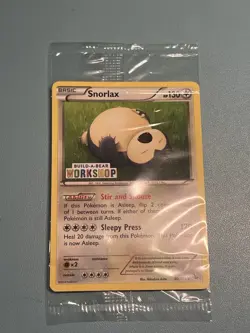 Build a Bear Pokemon Card Snorlax Promo Trading Card 80/106 TCG SEALED STAMPED - Image 1