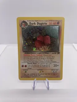 Pokemon TCG Dark Dugtrio Team Rocket Holo Card 6/82 - Image 1
