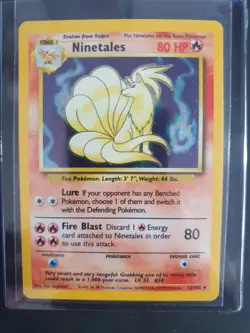 Ninetales 12/102 Holo - Base Set 1 - Pokemon Card - Excellent Condition - Image 1
