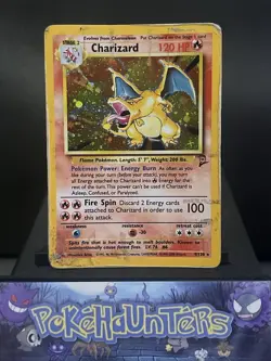 Pokemon Card Charizard 4/130 Base Set 2 Holo Rare WOTC Played 4 - Image 1