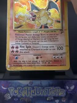 Pokemon Card Charizard 4/130 Base Set 2 Holo Rare WOTC Played 4 - Image 3