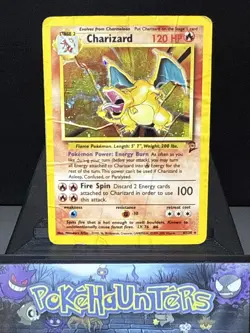 Pokemon Card Charizard 4/130 Base Set 2 Holo Rare WOTC Played - Image 1