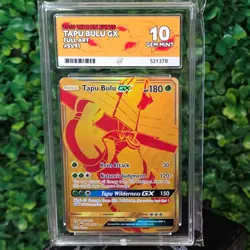 ACE 10 Tapu Bulu GX SV91/SV94 Hidden Fates Full Art Holo Pokemon Card - Image 1