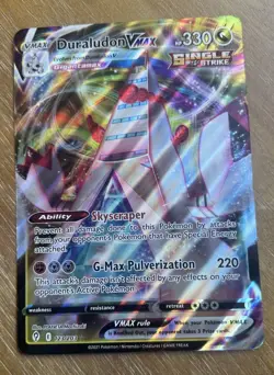 Duraludon VMAX 123/203 JUMBO Holo Card Pokemon TCG Lightly Played - Image 1