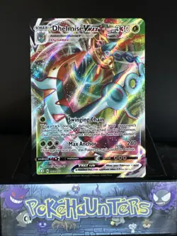 Pokemon Card Dhelmise VMAX 010/072 Shining Fates Ultra Rare Near Mint - Image 1