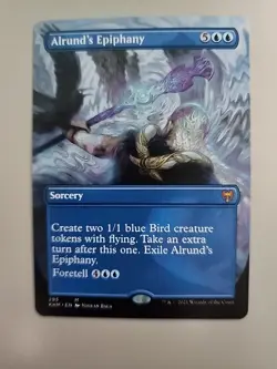 MTG Alrund's Epiphany Kaldheim 295 Borderless Mythic - Image 1