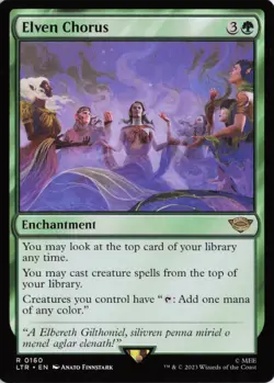 Elven Chorus, #160, LTR , Reg, R - NM - Image 1