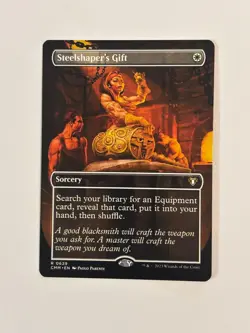 Steelshaper's Gift (Borderless) Commander Masters Magic the Gathering MTG - Image 1