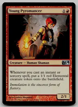 Young Pyromancer U Magic 2014 (M14) 163 NM - Image 1