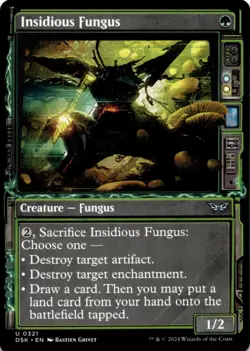 MTG Insidious Fungus (Showcase) Normal NM Duskmourn: House of Horror Magic 321 - Image 1