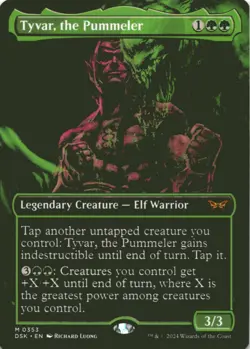 MTG Tyvar, the Pummeler (Showcase) Normal NM Duskmourn: House of Horror Magic 35 - Image 1