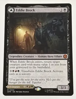 MTG Universes Beyond: Spider-man Eddie Brock 0055 NM Mythic - Image 1