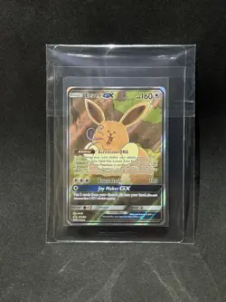 2019 Pokemon EEVEE GX Holo SM233 Sun & Moon Back Star Promo Textured Card | MINT - Image 1