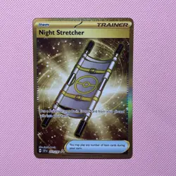 Pokemon Night Stretcher SV08 Surging Sparks Hyper Rare 251/191 Trainer Item Card - Image 1