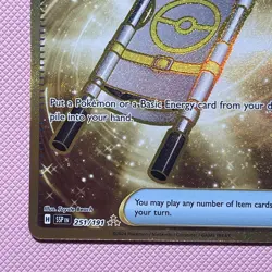 Pokemon Night Stretcher SV08 Surging Sparks Hyper Rare 251/191 Trainer Item Card - Image 4