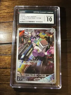 Pokemon 2023 Varoom 117/108 Ruler of the Black Flame - sv3 Japanese Gem Mint 10 - Image 1