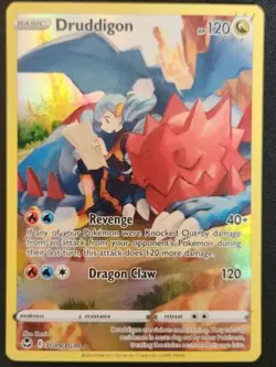 Druddigon TG09/TG30 SWSH Silver Tempest Trainer Gallery FA Holo Pokemon 2022 NM - Image 1