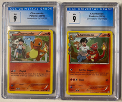 Pokemon TCG Set: Charmander RC3/RC32 CGC 9 and Charmeleon RC4/RC32 CGC 9 - Image 1