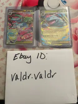 Pokemon TCG Mega Evolution - Mega Venusaur EX SIR 177/132 & Double Rare 003 - Image 1