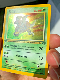 1999 Pokemon Pinsir 09/64 1st Edition Jungle Holo NM+ PACK FRESH - Image 3