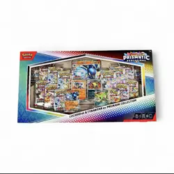 Pokemon TCG Prismatic Evolutions Lucario Ex + Tyranitar Ex Premium Collection - Image 2
