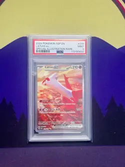2024 POKEMON SSP EN LATIAS ex SPECIAL ILLUSTRATION RARE #239/191 PSA 9 MINT SIR - Image 1