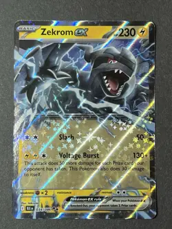 Zekrom ex 034/086 Double Rare Pokemon TCG Sv: Black Bolt Pokemon TCG - Image 1