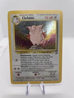Clefable 5/130 Holo Pokemon TCG Base Set 2 (LP) - Image 1