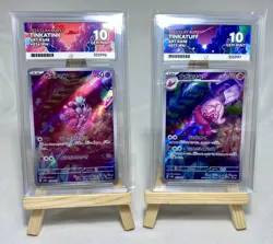 Tinkatink & Tinkatuff Ace 10 077 & 076 GEM MINT Japanese Pokemon Sequential - Image 1