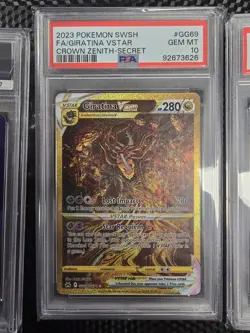 2023 POKEMON SWORD & SHIELD CROWN ZENITH SECRET FULL ART/GIRATINA VSTAR PSA 10 - Image 1
