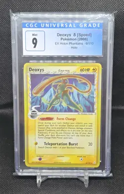 2006 Pokemon EX Holon Phantoms Deoxys Delta Species 6/110 CGC 9 - Image 1