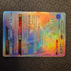 Pokemon Carr Naganadel GX 249/236 Unified Minds Rainbow Secret Rare - Image 1