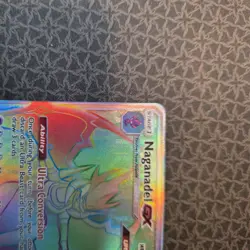 Pokemon Carr Naganadel GX 249/236 Unified Minds Rainbow Secret Rare - Image 2