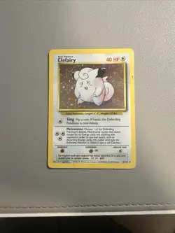 Pokemon TCG Clefairy Base Set 5/102 Holo Unlimited Holo Rare - Image 1