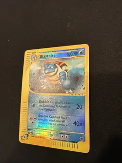 2002 Pokemon, Expedition, 36/165 Blastoise, Reverse Holo Rare LP - Image 2