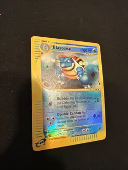 2002 Pokemon, Expedition, 36/165 Blastoise, Reverse Holo Rare LP - Image 3