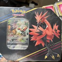 Pokemon TCG: Crown Zenith Tin Galarian Zapdos New-Factory Sealed - Image 1