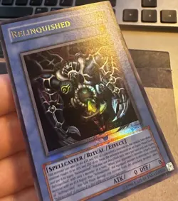 Yugioh Relinquished SDP-001 Rare Holo Lightly Played RARE MISPRINT HOLO SHIFTED - Image 2