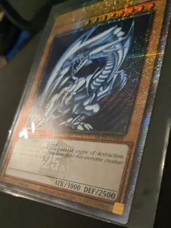 QCR Blue-Eyes White Dragon Quarter Century Secret Rare Yugioh NM TCG MP24-EN001 - Image 3