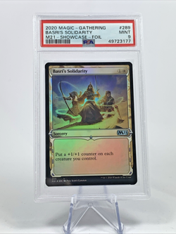 PSA 9 FOIL - BASRI'S SOLIDARITY Showcase #289 M21 - MTG Magic the Gathering Card - Image 1