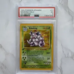 Pokemon card 1999 spanish nidoking-holo 1st edition PSA Graded 5 - Image 1