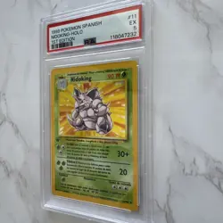 Pokemon card 1999 spanish nidoking-holo 1st edition PSA Graded 5 - Image 2