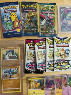 Pokemon Card Lot Maushold 226/193 Breakpoint - Pikachu & Error Cards - Image 3