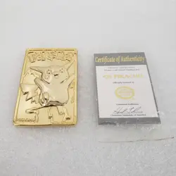 Pikachu 1999 Pokeman 23K Gold Plated Burger King Promo Trading Card - Image 1