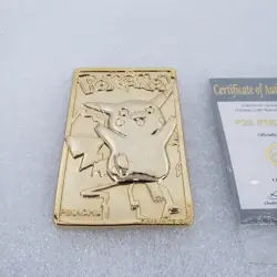 Pikachu 1999 Pokeman 23K Gold Plated Burger King Promo Trading Card - Image 2