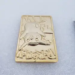 Pikachu 1999 Pokeman 23K Gold Plated Burger King Promo Trading Card - Image 3