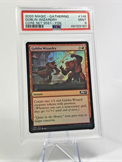 PSA 9 FOIL - GOBLIN WIZARDRY - Core Set 2021 - MTG Magic the Gathering Card Slab - Image 1