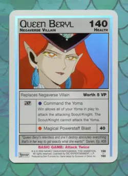Sailor Moon CCG Ultra Rare Card 158 Queen Beryl Holo Foil Premiere 2000 Dic Dart - Image 1