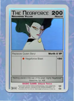 Sailor Moon CCG Ultra Rare Card 160 The Negaforce Holo Foil Premiere 2000 Dic - Image 1